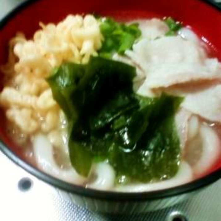 白だしで旨い!!塩うどん